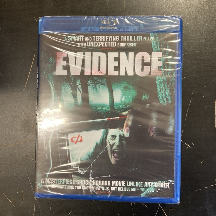 Evidence Blu-ray (avaamaton) -kauhu-